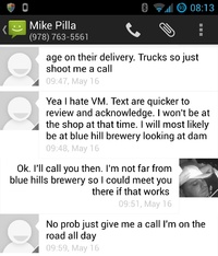 Text from Michael Pilla