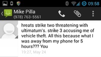 Text from Michael Pilla